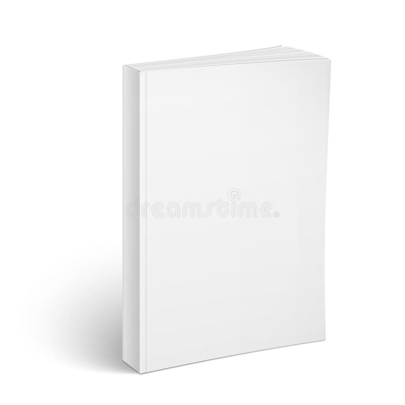 Pusty pionowo softcover książkowy szablon ilustracji