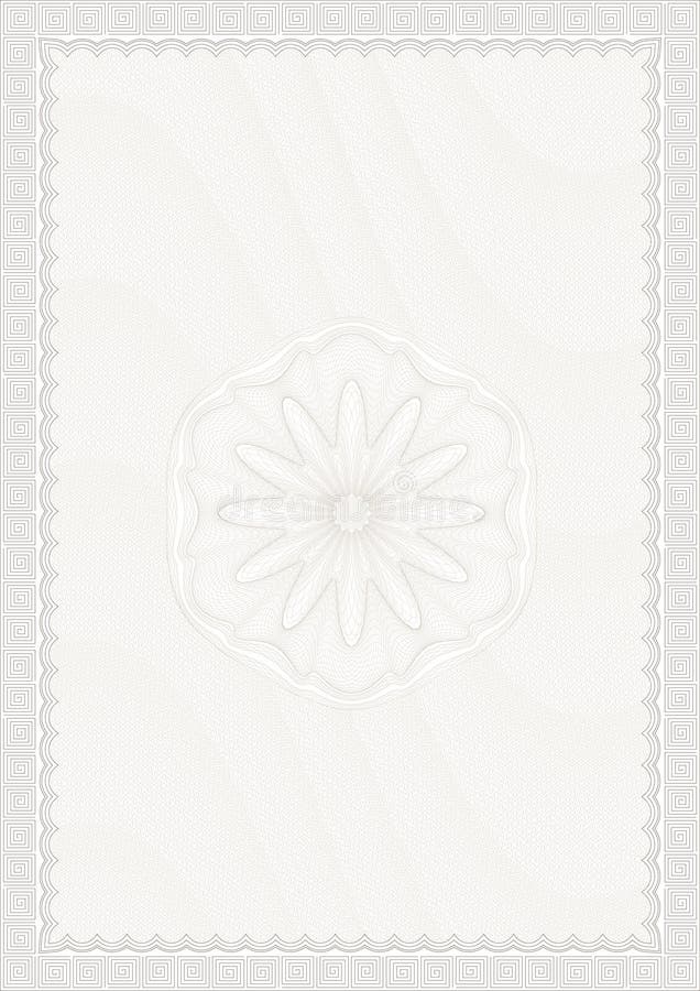 Guilloche style blank for diploma or certificate. Guilloche style blank for diploma or certificate