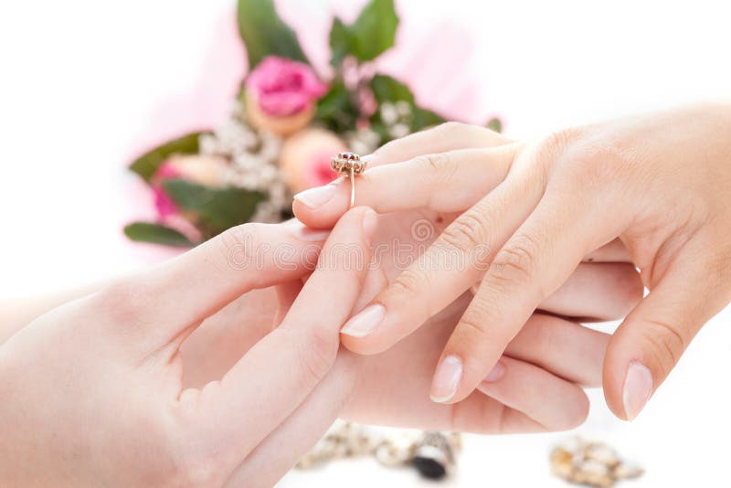 Engagement ring stock image. Image of promise, bouquet 36513227