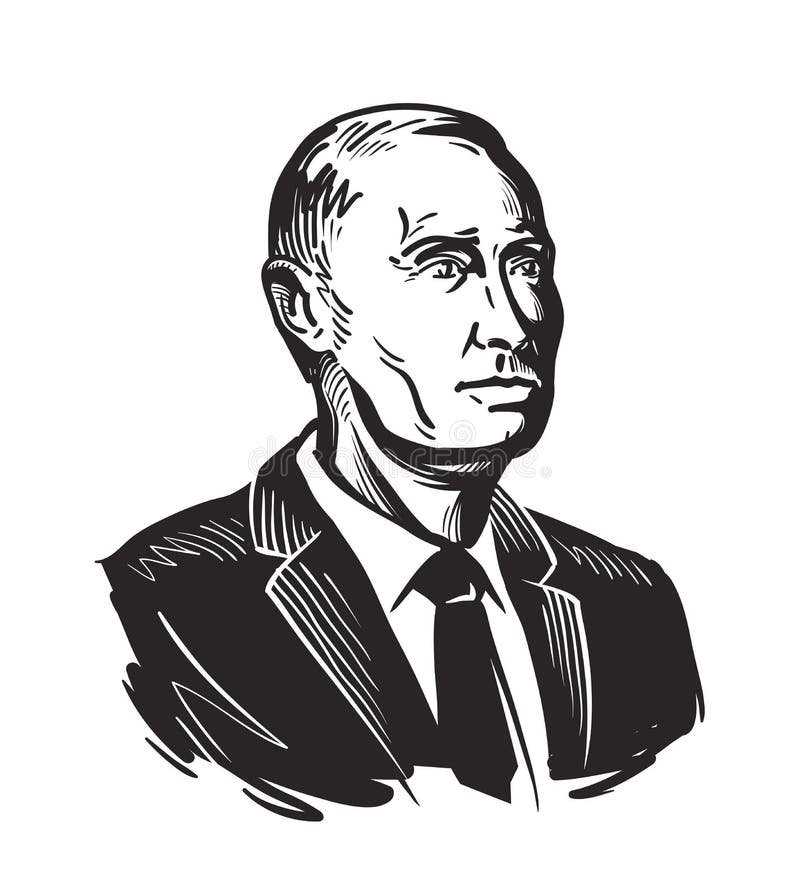 Putin, prezydent federacja rosyjska również zwrócić corel ilustracji wektora ilustracja wektor Putin, prezydent federacja rosyjska również zwrócić corel ilustracji wektora ilustracja wektor