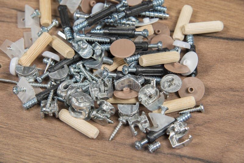 Putting Together Self Assembly Furniture.Diy Concept Stock Image