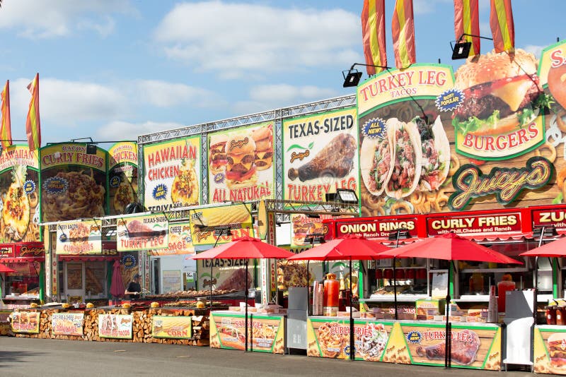 Washington State Fair Food Vendors Editorial Photography Image of
