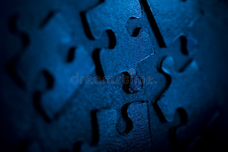 puzzle bleu de pièces photos stock puzzle bleu de pièces photos stock