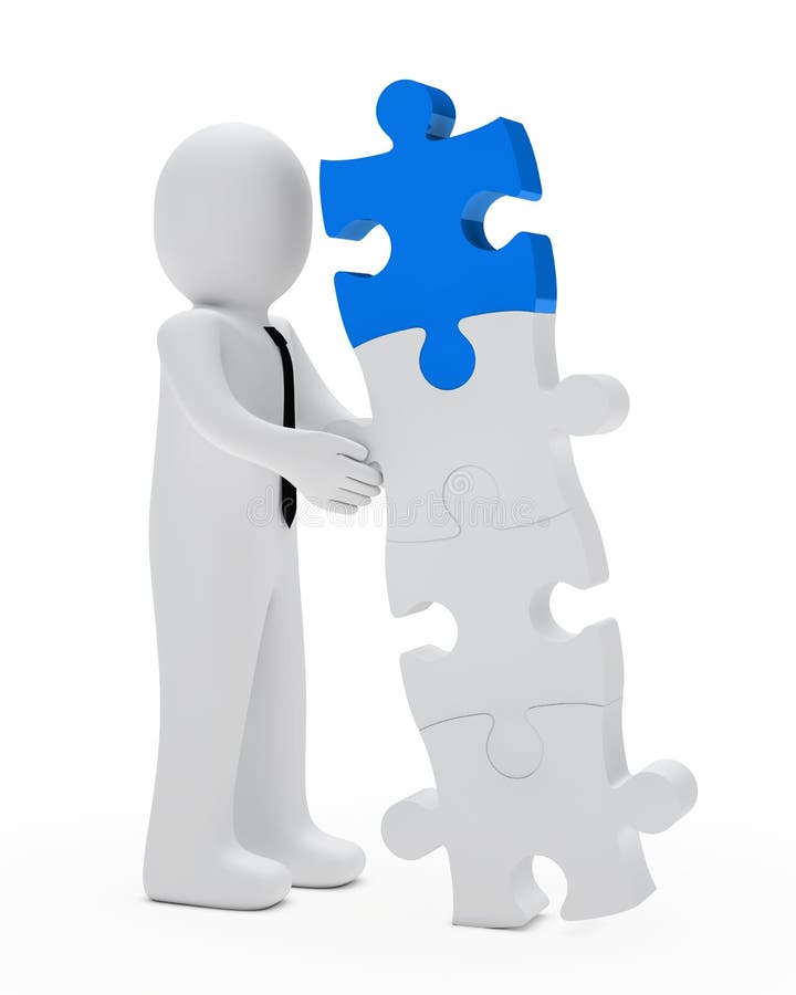 Puzzle d'homme d'affaires illustration de vecteur Puzzle d'homme d'affaires illustration de vecteur