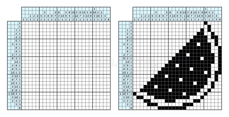 Puzzle De Palavras Cruzadas Japonês. Mosaico Matemático Adulto. Nonograma.  Jogo De Quebra-cabeças Lógico. Rebus Digital. Ilustraçã Ilustração do Vetor  - Ilustração de cartoon, completo: 212209773