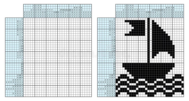 Puzzle De Palavras Cruzadas Japonês. Mosaico Matemático Adulto. Nonograma.  Jogo De Quebra-cabeças Lógico. Rebus Digital. Ilustraçã Ilustração do Vetor  - Ilustração de adulto, romances: 212209682