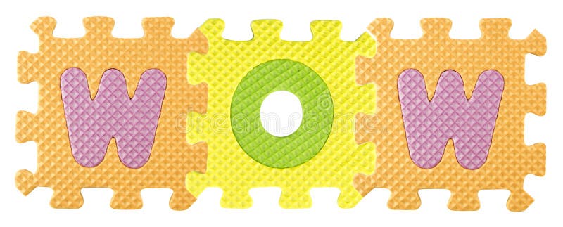 Puzzle dell'alfabeto fotografie stock libere da diritti