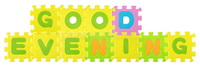 Puzzle dell'alfabeto immagine stock