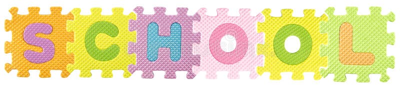 Puzzle dell'alfabeto immagine stock libera da diritti