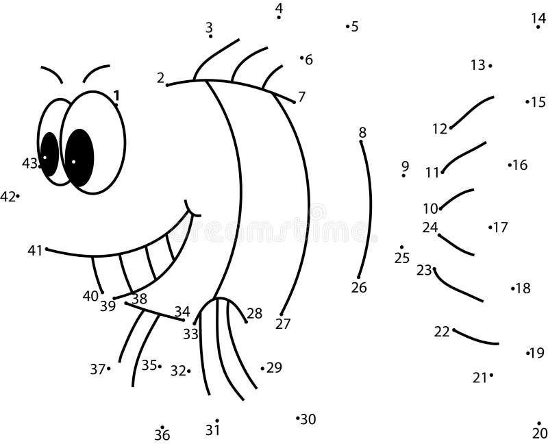 Puzzle game for kids : fish vector illustration