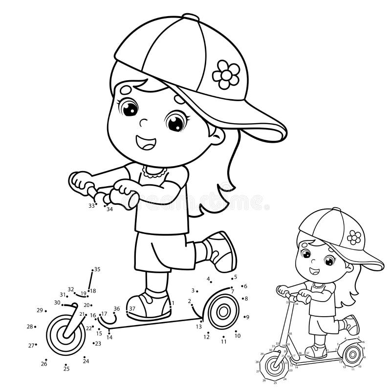 Download Kids scooter stock vector. Illustration of cycle, load - 14806898