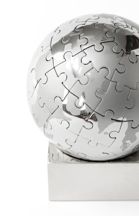 Puzzle globe 2 stock photo. Image of challenge, concept 6378276