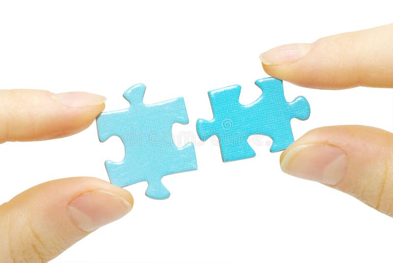 Puzzle in hands stock photo. Image of successful, hands 12698302