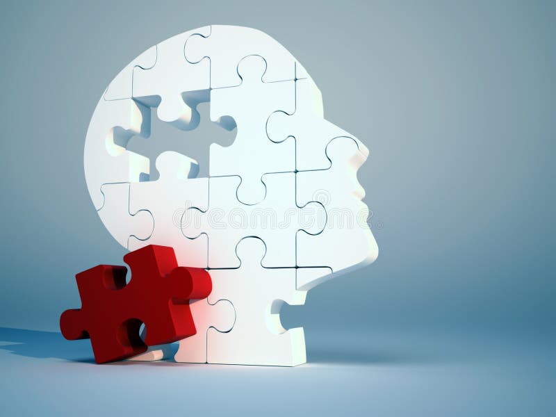 Puzzle head stock illustration. Illustration of head 17120314