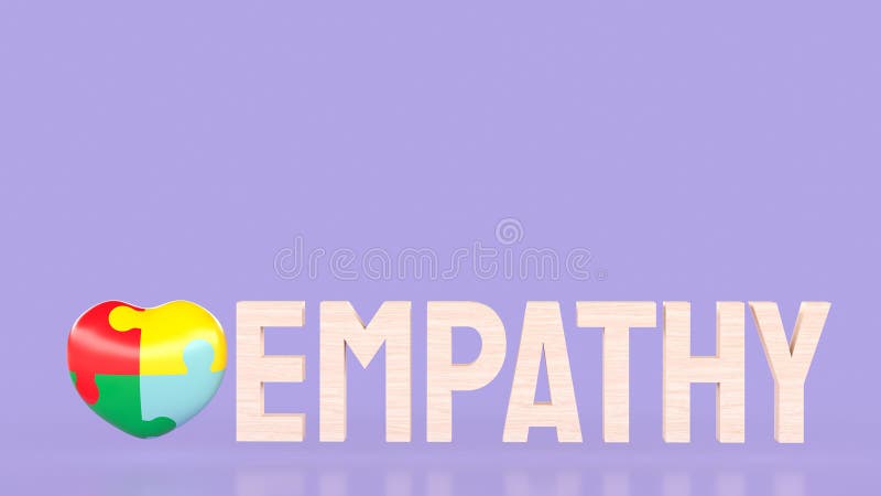 The Puzzle Heart Multicolour for Empathy and Teamwork 3d Rendering ...