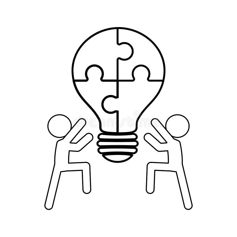 Puzzle piece symbol royalty free illustration