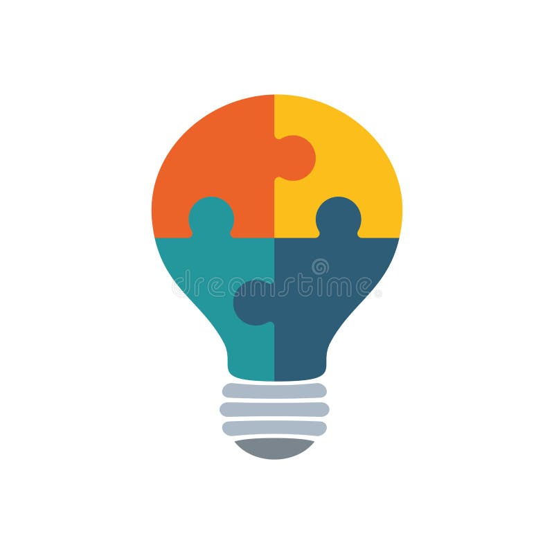 Puzzle piece symbol vector illustration