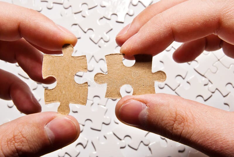 Puzzle pieces royalty free stock images