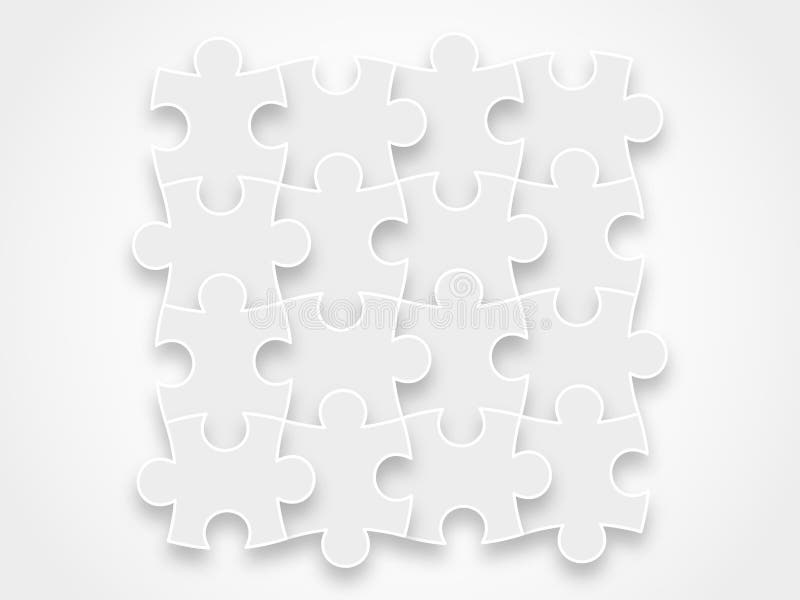 Scattered blank puzzles with white background, 3d rendering. Stock Photo by  ©vinkfan 286270804