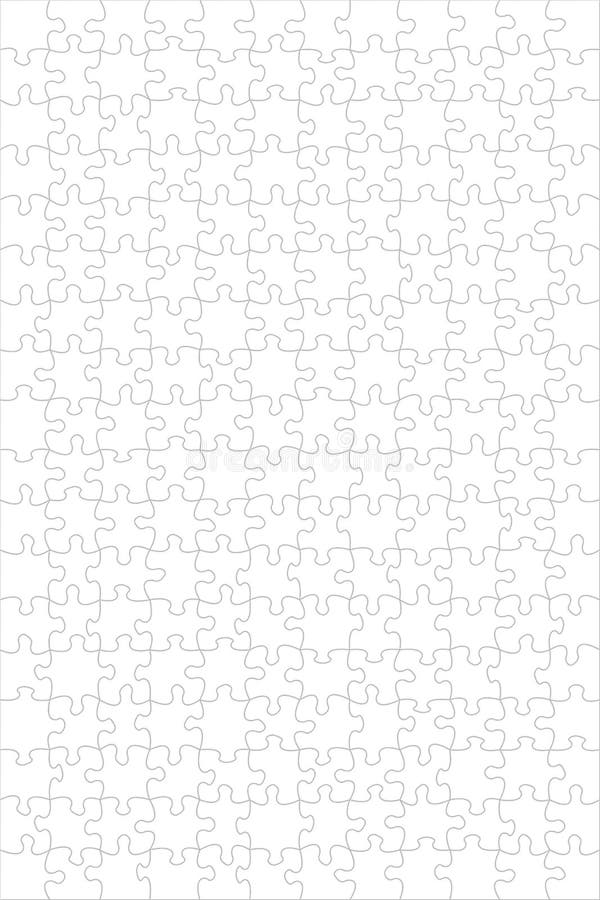 Jigsaw Puzzle Blank Template Stock Vector Illustration of 13x10, puzzles 12871355