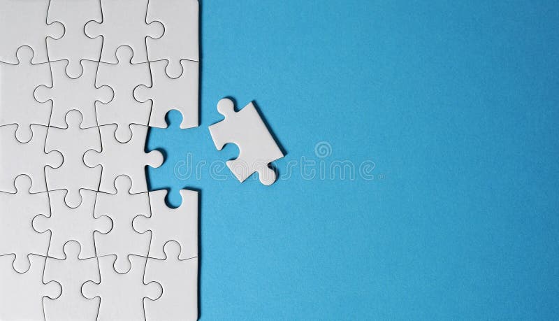 Puzzle ultima piesă stock images