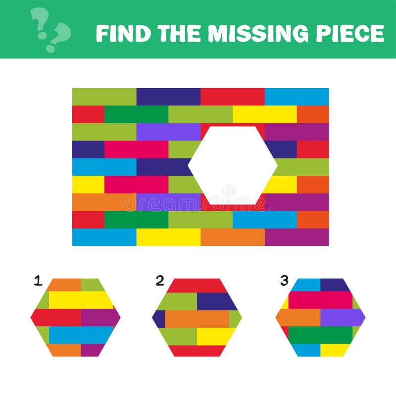 Puzzle visivo di logica Trovi il pezzo mancante - imbarazzi il gioco per i bambini illustrazione vettoriale Puzzle visivo di logica Trovi il pezzo mancante - imbarazzi il gioco per i bambini illustrazione vettoriale