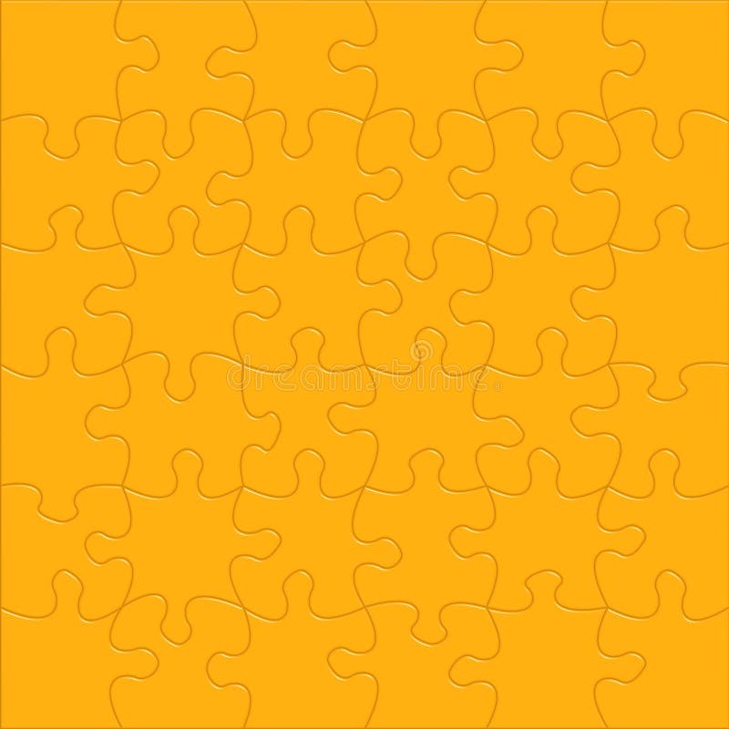 Complete glassy puzzle pieces background. Complete glassy puzzle pieces background