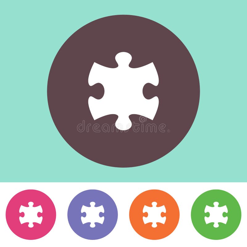Puzzlespielstückikone vektor abbildung Puzzlespielstückikone vektor abbildung