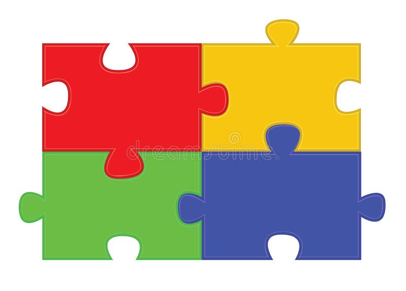 Puzzleteile Vektor Abbildung Illustration Von Puzzleteile
