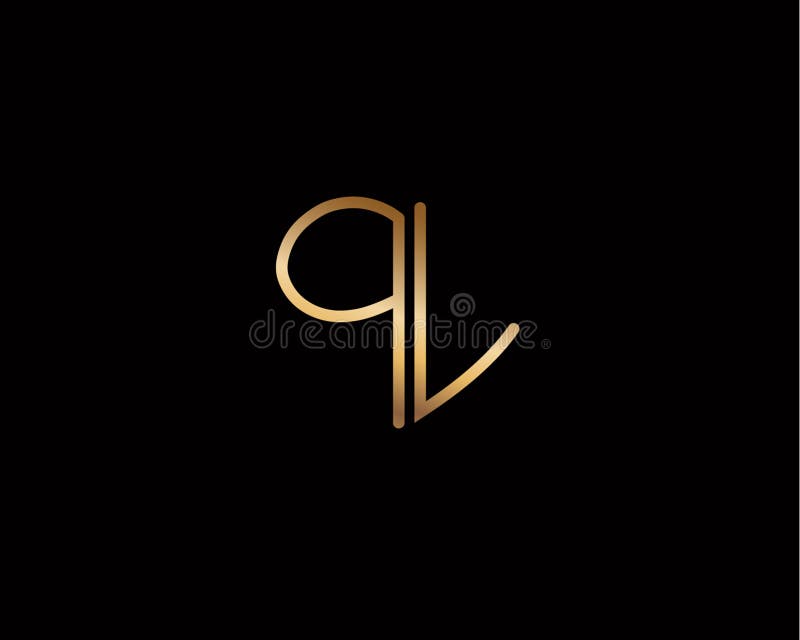 Pv Initial Heart Shape Gold Colored Logo Stock Vector Illustration Of Design Heart