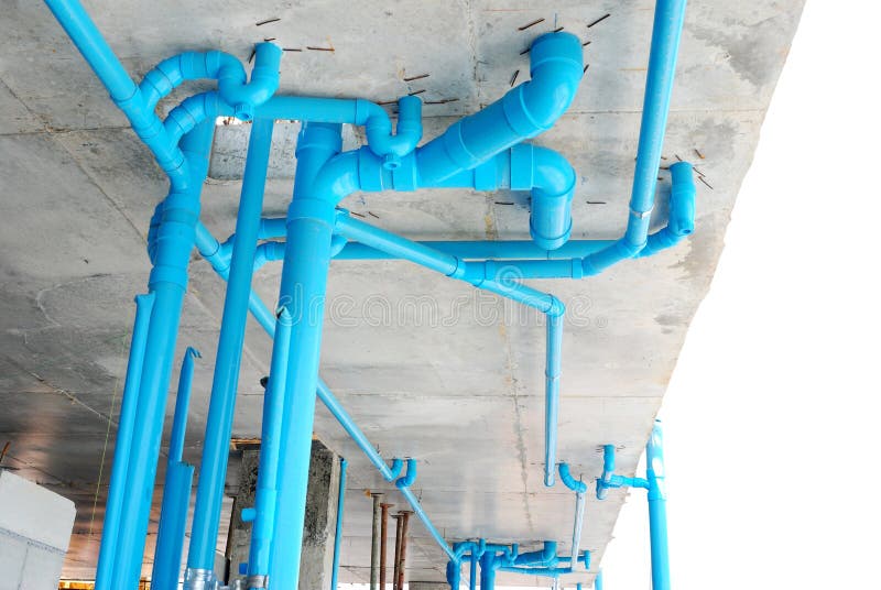 Pvc pipe stock image. Image of plumbing, grey, industry 26196133