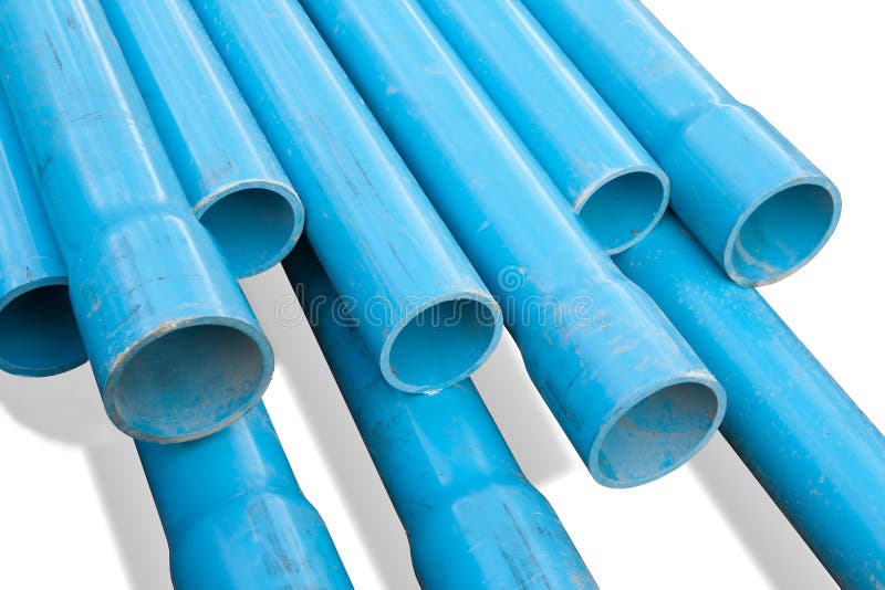 PVC Pipe, blue pipe stock image. Image of tube, isolated 43156965