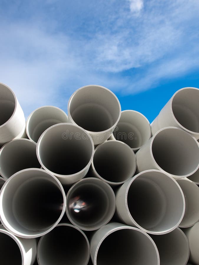 PVC pipes stock image. Image of blue, construction, plumber 25410185