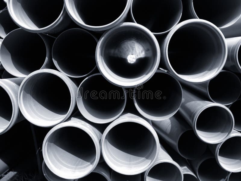 PVC σωλήνων που συσσωρεύε&ta στοκ εικόνα με δικαίωμα ελεύθερης χρήσης