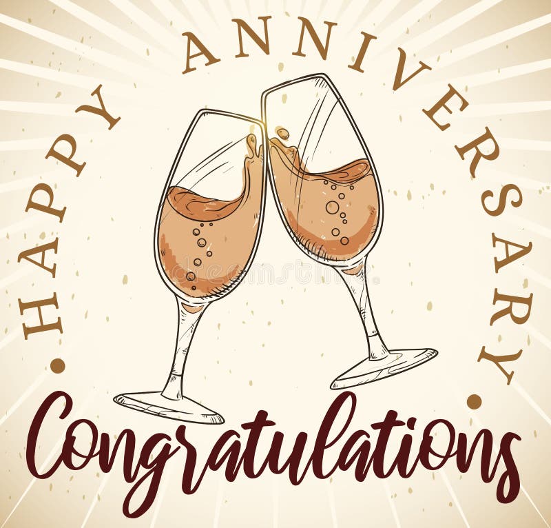 Anniversary Toast Stock Illustrations – 3,570 Anniversary Toast ...