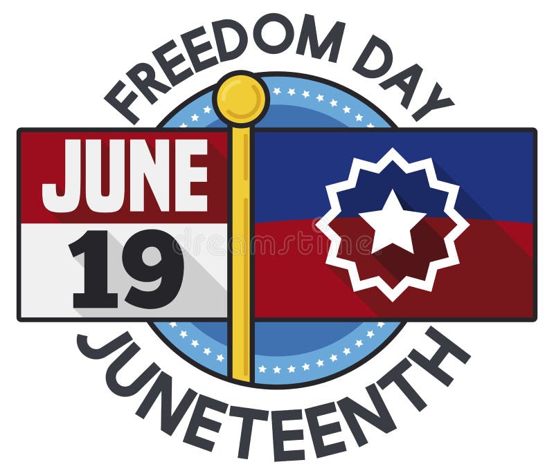 Calendar with Flag Reminding at You the Freedom Day, Vector