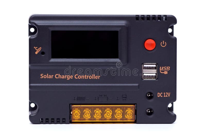 Solar charge controller stock photography