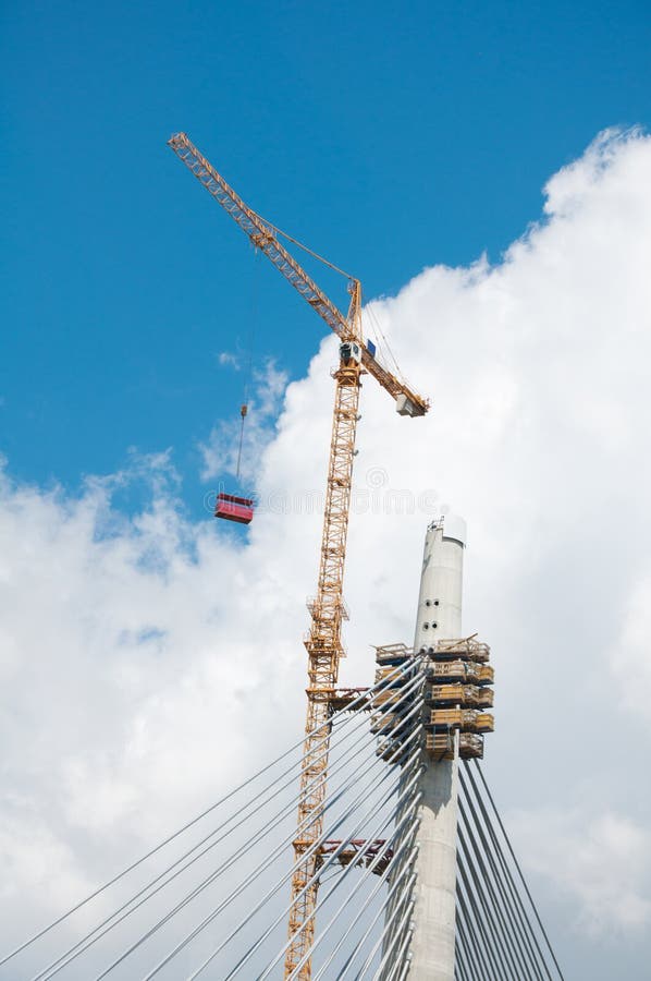 Pylon and Bridge Construction Stock Image Image of europe, rugen