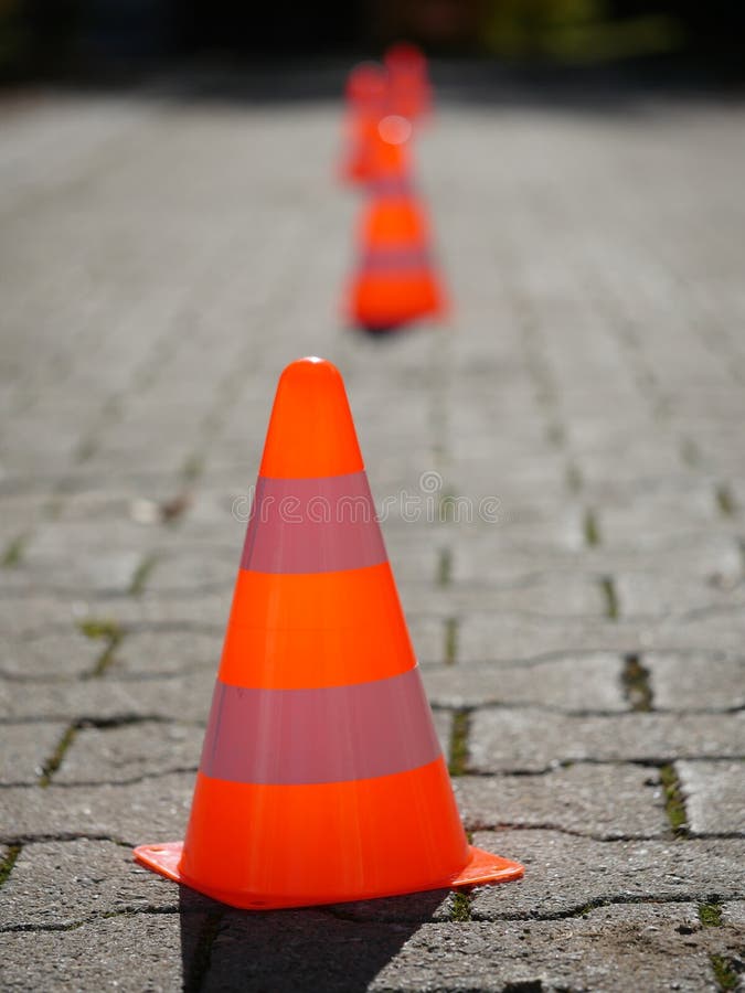 Pylon road stock photo. Image of freeway, caution, sign 79605550
