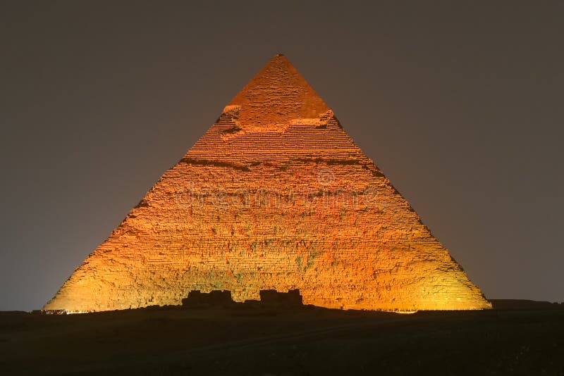 Pyramid av Khafre i Kairo, Egypten arkivbilder Pyramid av Khafre i Kairo, Egypten arkivbilder