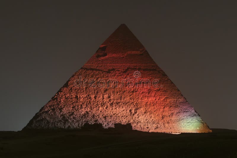 Pyramid av Khafre i Kairo, Egypten arkivfoton Pyramid av Khafre i Kairo, Egypten arkivfoton