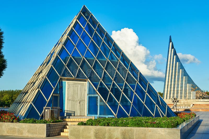 The pyramid building