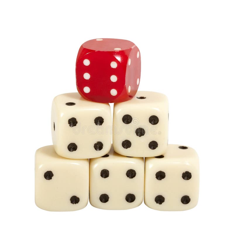 Pyramid of gaming dice stock image. Image of ideas, object 19752729
