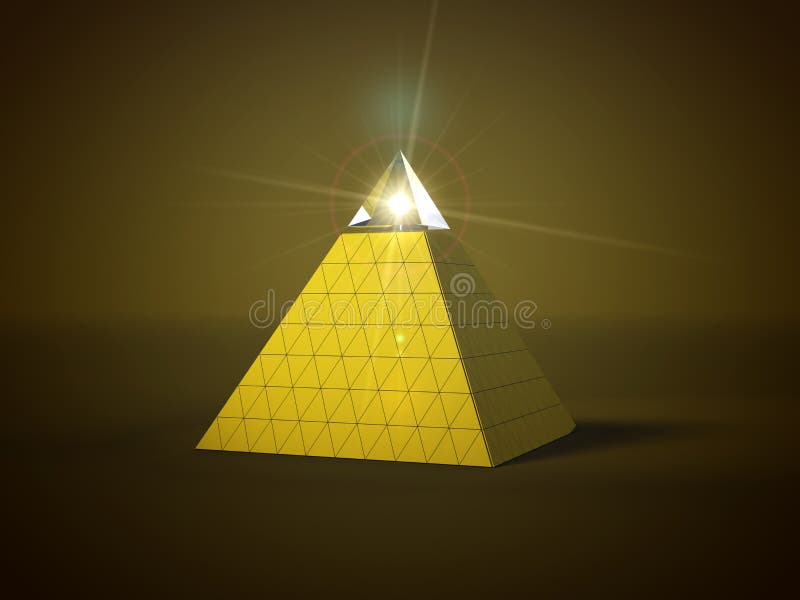 Magic glass pyramid stock illustration. Illustration of esoteric - 44879522