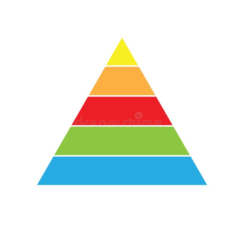 Pyramid Icon. Finance Pyramide Sign Stock Vector - Illustration of ...