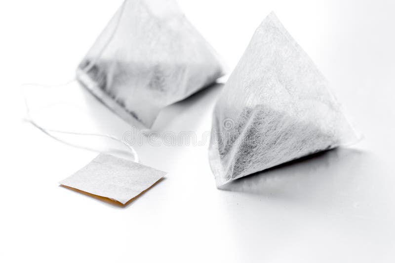 Pyramid Teabags On White Table Mock Up Stock Image Image Of Mockup Herb 108229185