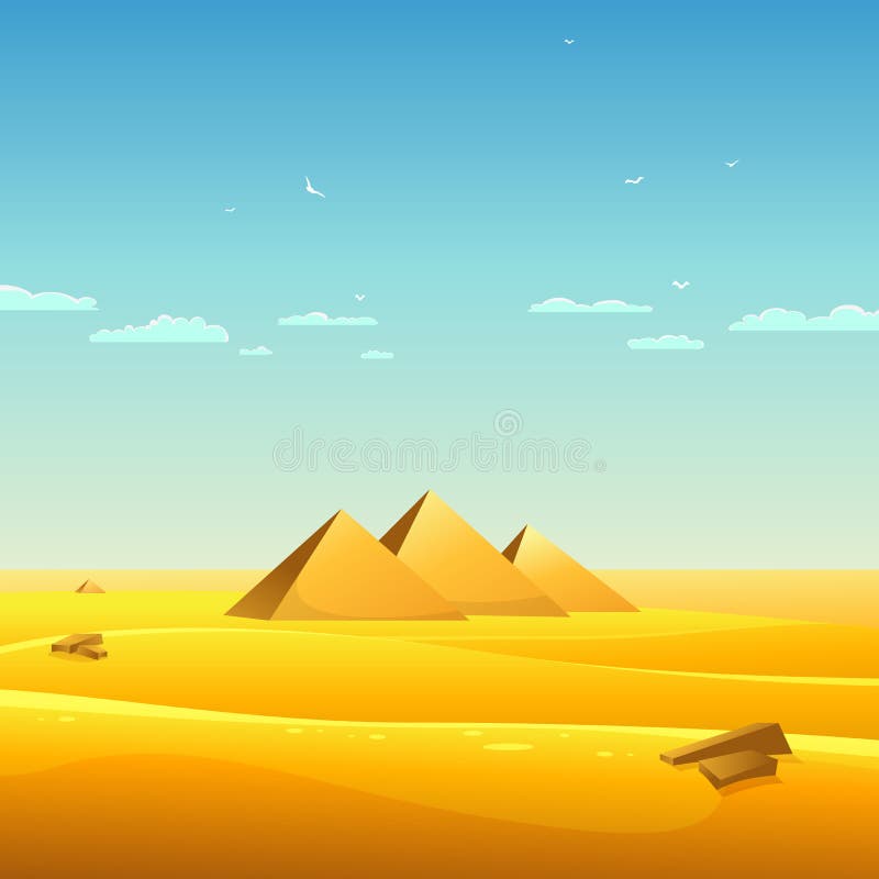 Pyramides égyptiennes illustration stock Pyramides égyptiennes illustration stock