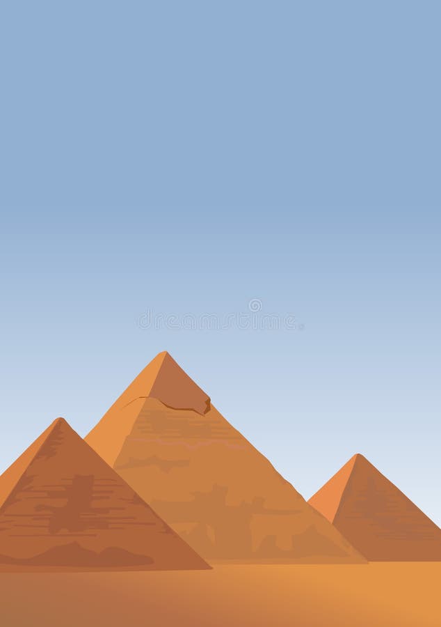 Pyramid Of Giza Cartoon : Pyramids Of Giza Stock Illustration ...