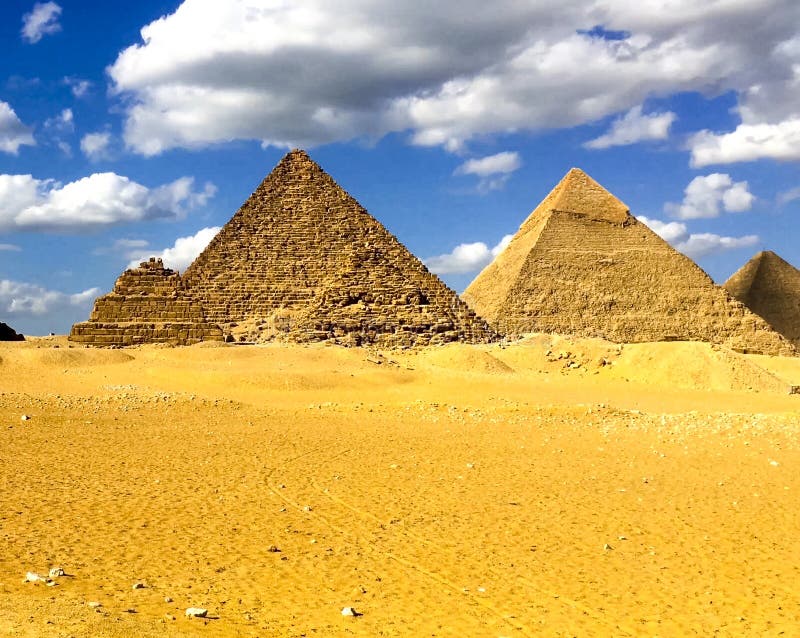 Pyramids Of Giza. Great Pyramids Of Egypt. The Seventh Wonder Of The ...