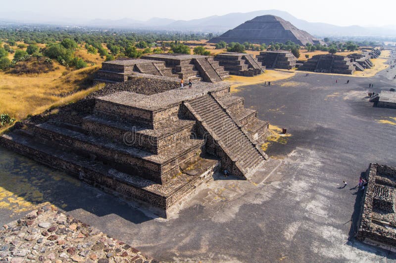 Pyramids of Teotihuacán, Mexico Stock Photo - Image of mesoamerican ...